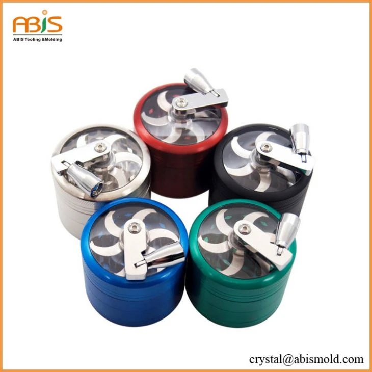 Portable Hand Cranked Herb Grinder With 4 Chambers
