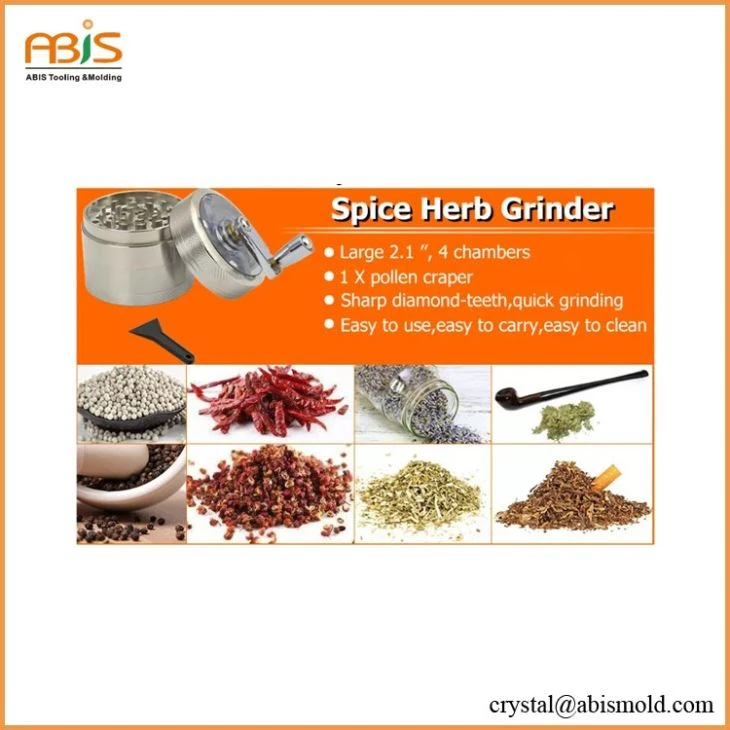 Portable Hand Cranked Herb Grinder With 4 Chambers
